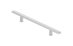 Antaba nierdzewna kwadratowa - pochwyt do drzwi, 80cm prosta, jednostronna