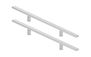 Antaba nierdzewna kwadratowa - pochwyt do drzwi, 100cm prosta, dwustronna