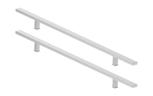 Antaba nierdzewna kwadratowa - pochwyt do drzwi, 120cm prosta, dwustronna