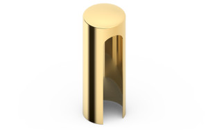 Aluminiowe osłonki na zawiasy - 20mm, mosiądz