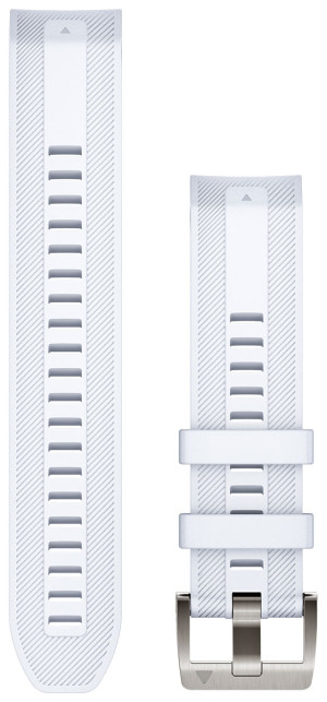 Garmin MARQ Quickfit 22 mm vit silikonarmband 010-13225-06