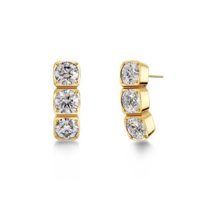 Edblad Gemma Studs Triple guldpläterade örhängen 129423
