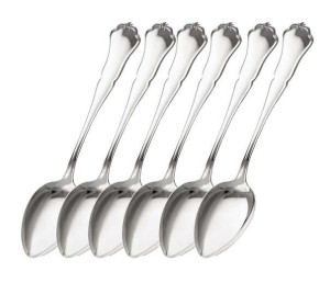 Kultakeskus Hopea Chippendale skedar i silver 6 st