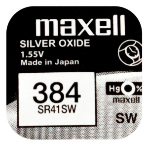 Maxell SR41SW silveroxidbatteri 384