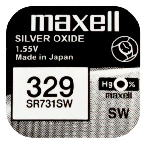 Maxell SR731SW silveroxidbatteri 329