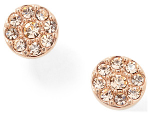Fossil örhängen Disc Rose-Tone Studs JF00830791