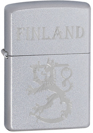 Zippo 250SLF Finlands Leijon Finland satin krom