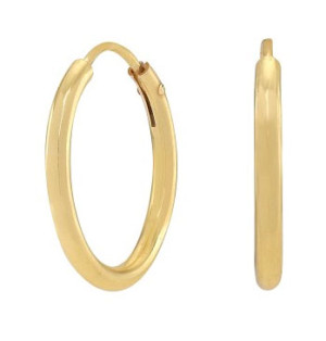 Nordahl Jewellery HOOPS52 örhängen 15mm guld 325 583-3
