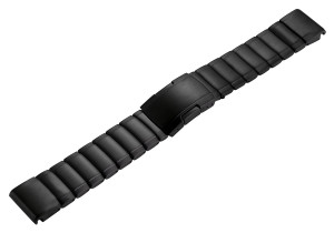 Tiera Garmin Fenix stålarmband quick release svart 20 mm