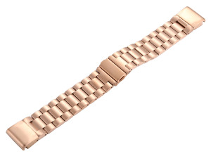 Tiera Garmin Fenix Classic stålarmband quick release rosa guld 20 mm