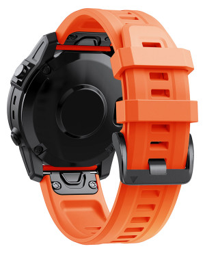 Tiera Garmin Fenix Classic silikonarmband orange quick release 20 mm