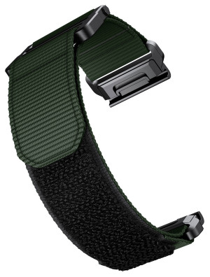 Tiera Garmin Fenix 26 mm grön nylonarmband quick release