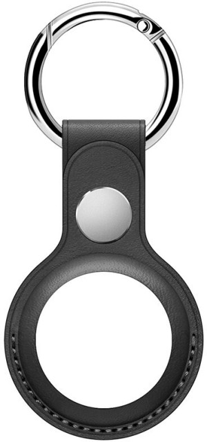 Tiera konstläder Apple AirTag hållare svart