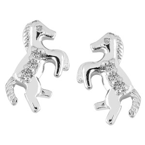 Lykken Symbols häst silverörhängen 8 mm