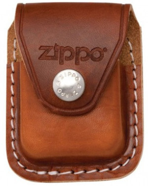 Zippo brunt läder hölje för bältet