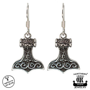 Northern Viking Jewelry Thor's Hammer örhängen NVJKK019
