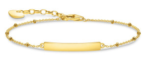 Thomas Sabo Classic with dots gulfärgad armband A1975-413-39-L19V