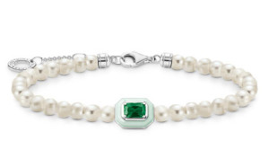 Thomas Sabo Charming Pop green armband A2096-082-6-L19v