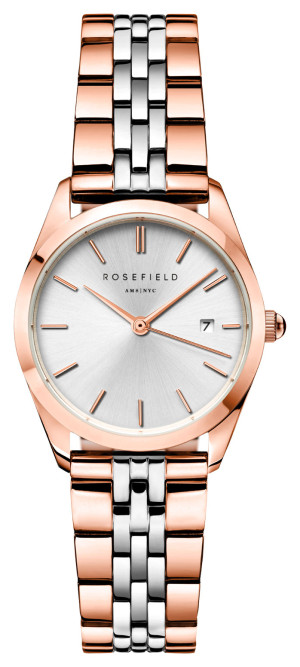 Rosefield The Ace XS Silver Sunray Steel Silver Rose Gold Duotone ASRSR-A21