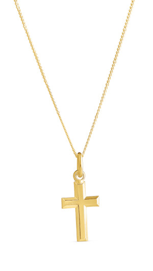 Top Gold silver kors guldpläterad 5256721500
