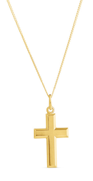 Top Gold silver kors guldpläterad 5256731500