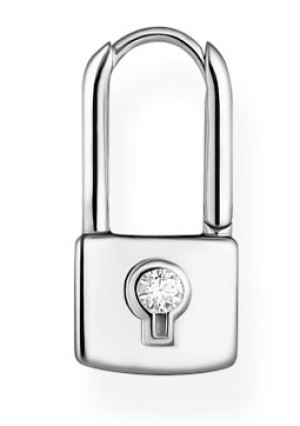 Thomas Sabo Love lock silver single hoop örhänge CR679-051-14