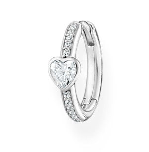 Thomas Sabo silver heart örhänge CR692-051-14