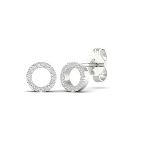 Lykken Elegance diamant örhängen rund