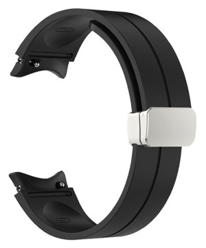 Tiera Samsung Galaxy Watch4 och Watch5 silikonarmband svart