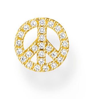 Thomas Sabo Charming Symbols gold Peace örhänge H2218-414-14