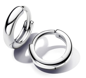 Pandora Essence Sterling silver huggie hoops 293286C00