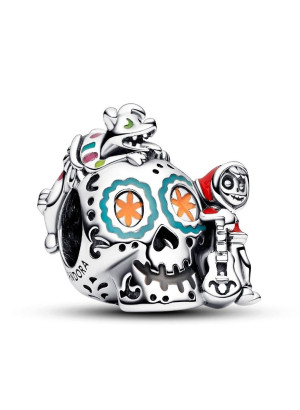 Disney x Pandora Pixar Halloween Glow-in-the-dark Coco Miguel & Dante Skull berlock 792817C01