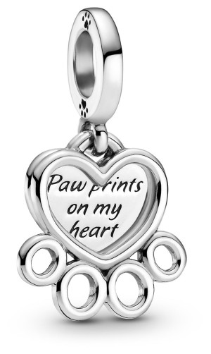 Pandora berlock Hearts & Paw Print 799360C00