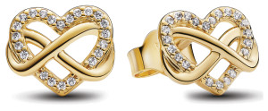 Pandora Sparkling Infinity Heart örhängen 262667C01