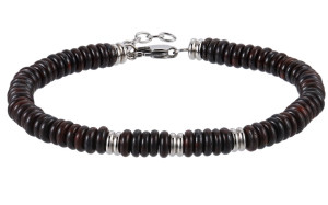 Lykken Strong zoisitearmband svart 21+2cm