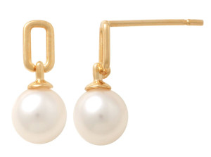Lykken Pearls karabiner pärlguldörhängen