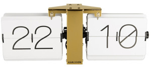 Karlsson Flip clock vit 36 x 8,5 x 14 cm bordsklocka KA5601WH