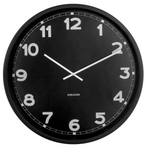 Karlsson KA5848BK New Classic Large Svart väggklocka 60 cm