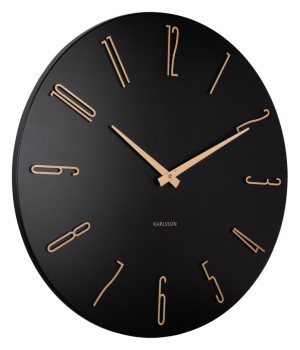 Karlsson väggklocka Esmerado large black KA6073BK