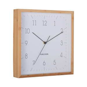 Karlsson väggklocka Neat Cuadrado white KA6114WH
