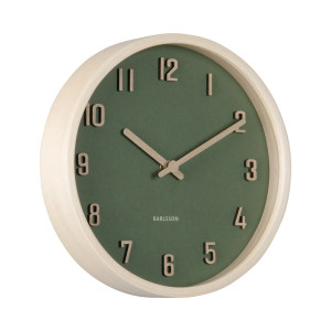 Karlsson väggklocka Nervadura Small green KA6116GR