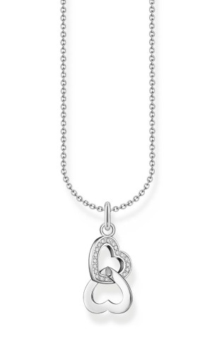 Thomas Sabo intertwined hearts hjärthalsband KE2267-051-14-L45v