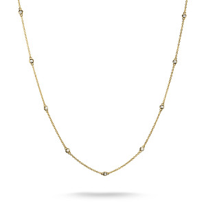 Thomas Sabo ELYNDRA förgyllt halsband KE2340-414-14-L50V