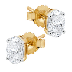 Midem Copenhagen diamantörhängen 0,75ct gulguld