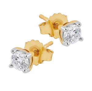 Midem Helsinki diamantörhängen 0,50ct gulguld