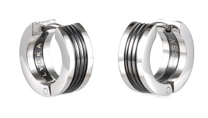 Lykken Strong tvåfärgad 13,3 mm stålörhängen
