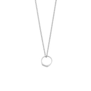 Lykken signetring halsband silver