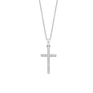Lykken Crosses korshalsband i silver