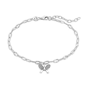 Lykken Symbols silverarmband med rosett