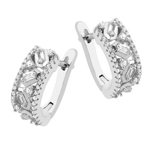 Lykken Casuals silver örhängen 7x16mm